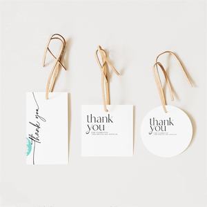 Tùy chỉnh quần áo sang trọng treo thẻ với nhãn thẻ chuỗi giấy kraft & thẻ giấy nghệ thuật tùy chỉnh màu sắc & logo - Product Image 1