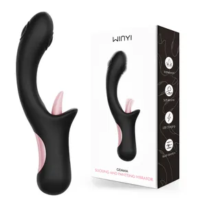 WINYI 2024 Trend Tongue Vibrator Sex Toy Odm Wholesale Clitoral Licking G-Spot Tapping Vibrator