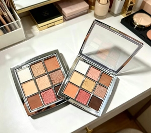 Paleta de sombras de ojos de 9 colores efecto perla, tonos tierra y nude, larga duración, textura suave, estilo Net Red. - Product Image 2