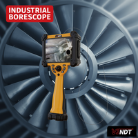 Endoscope vidéo industriel flexible ultra-fin de 0,95 mm avec écran HD IPS de 6 pouces et éclairage LED pour l'inspection des interstices des pales de turbine