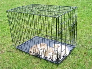 Bán Buôn Có Thể Gập Lại Xách Tay Giường Con Chó Dây Sắt Kennels Mèo Nhà Giường Vật Nuôi Con Chó Crate Kennel Sản Phẩm Vật Nuôi Cho Chó - Product Image 2