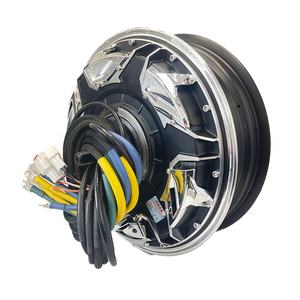 QSmotor 12 "6000 Вт V5 WP бесщеточный DC высокопроизводительный мотор покрытие цветной опционально 2 штекер для Холла 48-96 В универсальная модель - Product Image 3