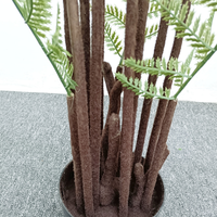 Meilleures ventes : Nouvelle fougère artificielle chinoise de style zen, fougère artificielle luxuriante et pleine pour l'aménagement paysager des cours et jardins
