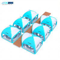 Plataforma Flotante Inflable Jooloog con Pabellón para Complejos Acuáticos