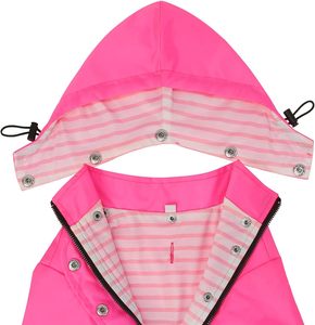 Qiqu Proveedor Personalizado Nuevo Diseño Impermeable <span class=keywords><strong>para</strong></span> <span class=keywords><strong>Perros</strong></span>, Poncho de Doble Capa con Cremallera, Chaqueta Impermeable con Capucha Desmontable y Orificio <span class=keywords><strong>para</strong></span> Correa <span class=keywords><strong>para</strong></span> <span class=keywords><strong>Perros</strong></span> - Product Image 4