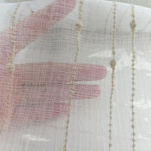 Cửa sổ <span class=keywords><strong>Sheer</strong></span> Rèm vải 100% polyester linen sọc phong cách vải tuyn vải - Product Image 2