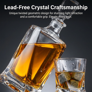 Carafe à liqueur personnalisée - 2 options de design - 2 verres pour liqueur, scotch, bourbon, vodka, ensemble de carafe à <span class=keywords><strong>whisky</strong></span> créative - Product Image 3
