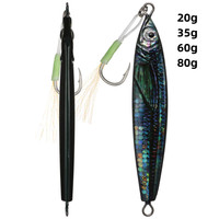 Leurre de pêche en métal imprimé 3D, pêche au plomb, Slow Pitch Jigs, 20g, 35g, 60g, 80g, casting, Isca artificiel, Offre Spéciale