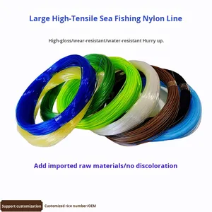 100m Super Strong Tensile Nylon Angelschnur Floating für <span class=keywords><strong>Sea</strong></span> & Rock Fishing mit Haupt-und Unter leinen für Grouper Squid Big Fish - Product Image 2