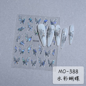 Oferta Especial: Adhesivos Decorativos para Uñas YINDUOFEI 2D con Diseño de Mariposas y Papel Metálico - Product Image 4