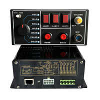 12 Volt 24 Volt Siren 100W 150W 200 Watt megafon amplifikatör acil uyarı alarmı Siren açık itfaiye kamyonu ambulans için