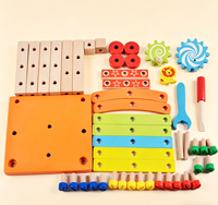 Chaise multifonctionnelle intelligente à assembler soi-même en bois avec vis – Kit de bricolage pour enfants