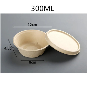 Mía bột giấy phân hủy sinh học bã mía ngăn khay cho bao bì thực phẩm hộp Takeaway tráng miệng giấy Tấm Nhà Máy Giá - Product Image 6