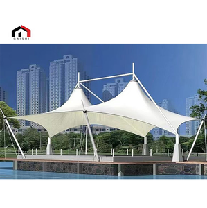 New Design 2024 Durable PTFE PVDF Tensile Membrane Structure Car Parking Shed <b>Canopy</b> <b>Tent</b> Steel Structure for Roof Stadium - Product Image 1