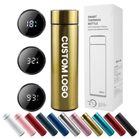 Gourde isotherme intelligente en acier inoxydable 500 ml à prix abordable, avec affichage numérique et logo personnalisable