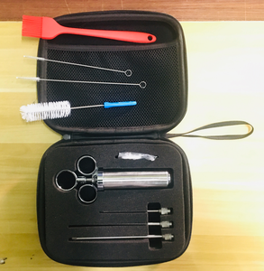 Bump <b>Meat</b> Injector Syringe Kit with 3 Professional Marinade Injector Needles and Travel Case for BBQ - Product Image 5