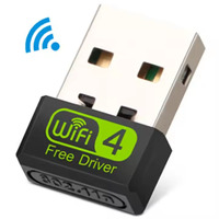 Adaptateur WiFi USB, 150M USB Mini Wifi Dongle Cartes réseau 2.4Ghz Driver gratuit Adaptateur Wifi USB pour Kali Linux PC