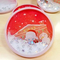 Cadeaux promotionnels personnalisés, sous-verres en acrylique liquide, sous-verres à paillettes