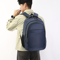 Sac à dos pour ordinateur portable de 15,6 pouces, grande capacité, pour les voyages et les affaires, en tissu Oxford imperméable, ergonomique, pour les trajets quotidiens