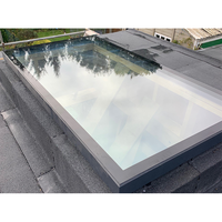 Haute qualité en aluminium à grande échelle lucarne coulissante toit éclairage verre isolé douche fenêtre aveugle pour une utilisation en extérieur
