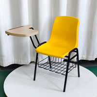 Chaise pliable en plastique pour salle de classe universitaire, ergonomique, pour bureau, formation ou visiteurs, personnalisable, vente en gros