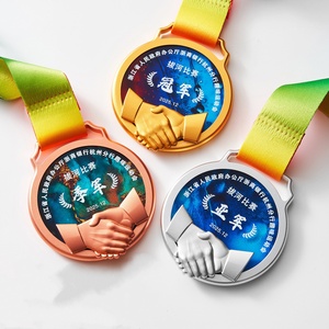 Medallas Personalizadas Impresas a Todo <span class=keywords><strong>Color</strong></span> en Oro, Plata y Bronce para Deportes de Equipo, Competencia de Cabo de Arrastre, Premio de Honor - Product Image 1