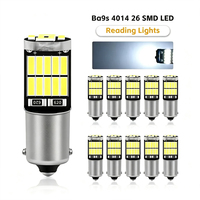 Feux de voiture LED 4014 26SMD BA9S, lumière d'instrument de décodage, lumière de lecture de voiture, lumière de plaque d'immatriculation, ampoule LED 3W
