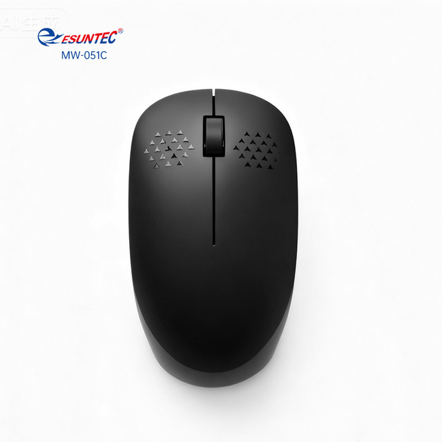 Private Mode Economic Black Color 3D USB Interface 1600DPI 2.4G Optical Wireless Mouse for Desktop Laptop Ready to Ship