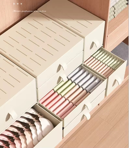 Plastic Desktop <strong>Storage</strong> Box Drawers Multi-Layer Stackable Design Minimalist Style Organizing Desks Shelves School Kitchen - Product Image 3