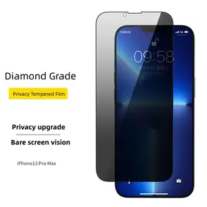 Factory price Privacy tempered glass screen protector for iphone 14 13 pro 12 pro max anti spy protective film