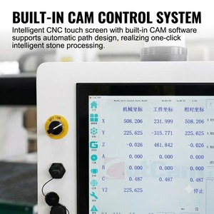 Scie à pont CNC 5 axes pour pierre, machine de découpe de comptoirs de cuisine et de salle de bain en marbre avec caméra pour le traitement des dalles de quartz - Product Image 2