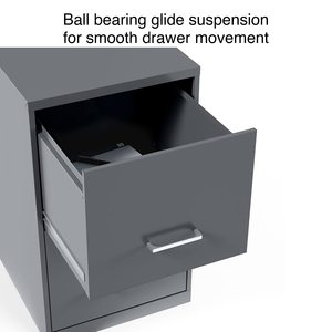 SENYU Vertical 2 Drawer Steel <b>Filing</b> <b>Cabinet</b> with Lockable Key <b>Lock</b> for Office Home Use Minimalist Design Commercial Furniture - Product Image 2