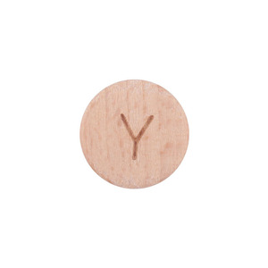 15mm rond bois de hêtre Alphabet perles 26 lettres pour bricolage bébé nom sucette Clips dentition Bracelets accessoires - Product Image 5