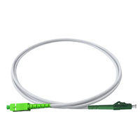 Cable Fibra Óptica Armado LC APC A SC APC OS2 Blanco 2.0mm Simplex Latiguillo Óptico 1m 2m