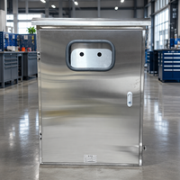 Boîtier de distribution électrique en acier inoxydable argenté pour panneau MCB, pour usage intérieur/extérieur
