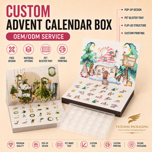 Boîte de <span class=keywords><strong>calendrier</strong></span> de l'<span class=keywords><strong>avent</strong></span> personnalisée vide pour enfants, jouets, emballage cadeau pour cire fondante - Product Image 1