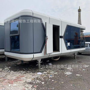 บ้านคอนเทนเนอร์สำเร็จรูปแบบถอดประกอบได้ โรงแรมคอนเทนเนอร์ทันสมัย บ้านพักแบบโมดูลาร์สำหรับใช้งานกลางแจ้ง พร้อมบริการติดตั้งในสถานที่ - Product Image 2