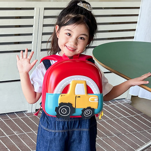 Cute Cartoon Anime Car Hard Shell Children Backpack New Kindergarten <b>Mini</b> School Backpack With Lunch Bag - Product Image 3