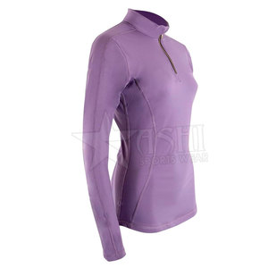High Quality Eco-Friendly Ladies Slim Fitting Horse Riding <b>Base</b> <b>Layer</b> Shirts Premium <b>Long</b> <b>Sleeve</b> Comfortable <b>Base</b> - Product Image 2