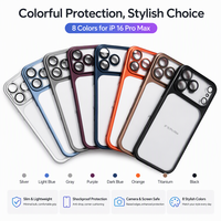 Coque de téléphone PC 8 couleurs, protection antichoc pour iPhone 18 Pro Max, translucide, mate, revêtement anti-traces de doigts
