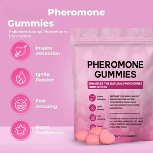 Complément Alimentaire Énergétique en Gummies à la Saveur de Fruits en Forme de Cœur, Mélange d'Herbes Naturelles, Formule Végétale, 60 Unités, pour Femmes Enceintes - Product Image 4