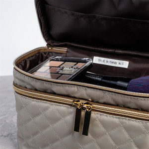 Wholesale Large Capacity Polyester <b>Makeup</b> <b>Case</b> ISO BSCI Factory Cosmetic Storage Box Durable ABS Cosmetic Bag Travel ISO BSCI - Product Image 4
