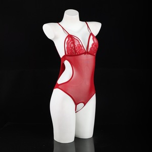 Lingerie sexy pour femme, body en dentelle et résille, push-up, transparent, avec armatures, vêtement de nuit - Product Image 3