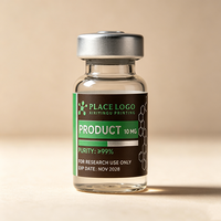 Etiquetas Personalizadas para Viales de Péptidos, Resistentes al Agua, Mate, Adhesivas, Resistentes al Calor, Impresión a Color HD, Protección UV, 3ml/5ml/10ml