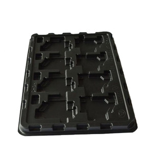 EM Large HDPE Thermoforming Plastic Black Square Flood And Drain Tray Hydroponic Nursery Fodder Plant Grow Tray Greenhouse