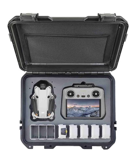 Free Sample Portable Waterproof Lightweight Drone Case Buckle Closure IP68 Rated 3-Year Warranty-Eva Carrying Travel Shoulder
