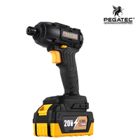 Perceuse électrique sans fil professionnelle PEGATEC 20V, moteur sans balais, OEM disponible, portable et stable pour plusieurs types de vis