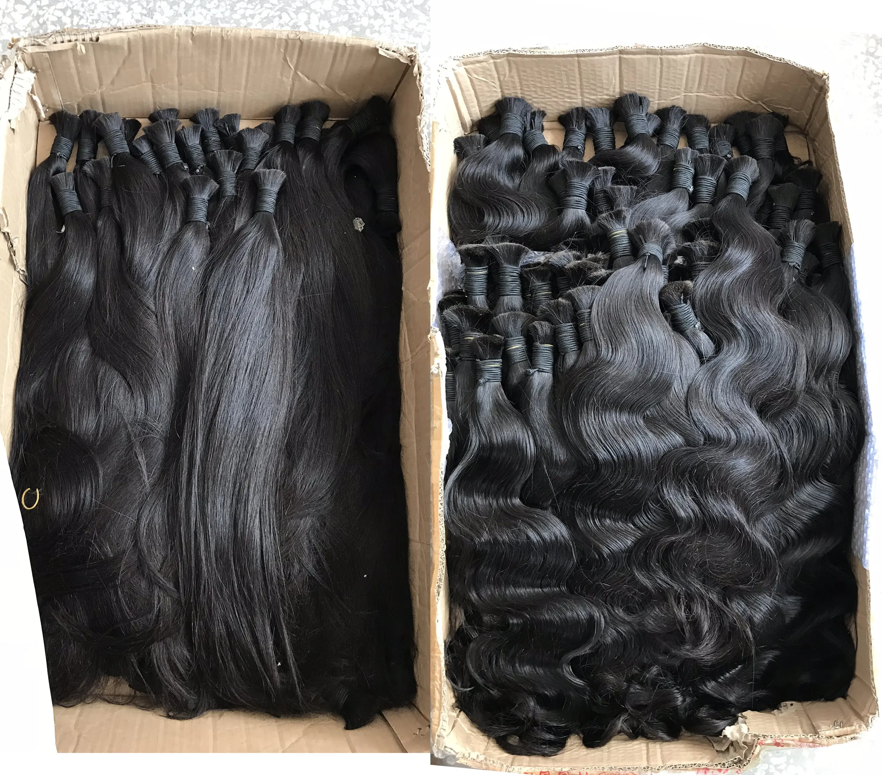 Двойные необработанные волосы для наращивания, выровненные кутикулы, оптовая продажа индийских волос Remy 100 человеческие волосы оптом для плетения