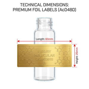 Étiquettes de flacons de peptides lumineuses et fluorescentes haute visibilité - Autocollants synthétiques phosphorescents pour la chaîne du froid et la sécurité en laboratoire - Product Image 5