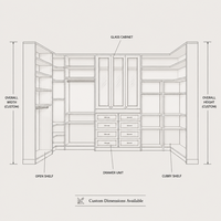 Armoire de chambre à coucher moderne en bois avec tiroirs et miroir, armoire de rangement à 4 portes, meubles de chambre à coucher pour la maison et l'hôtel